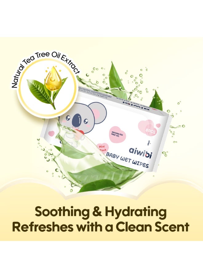 أيويبي مناديل مبللة صغيرة للأطفال (8*8) 64 قطعة - Image 5
