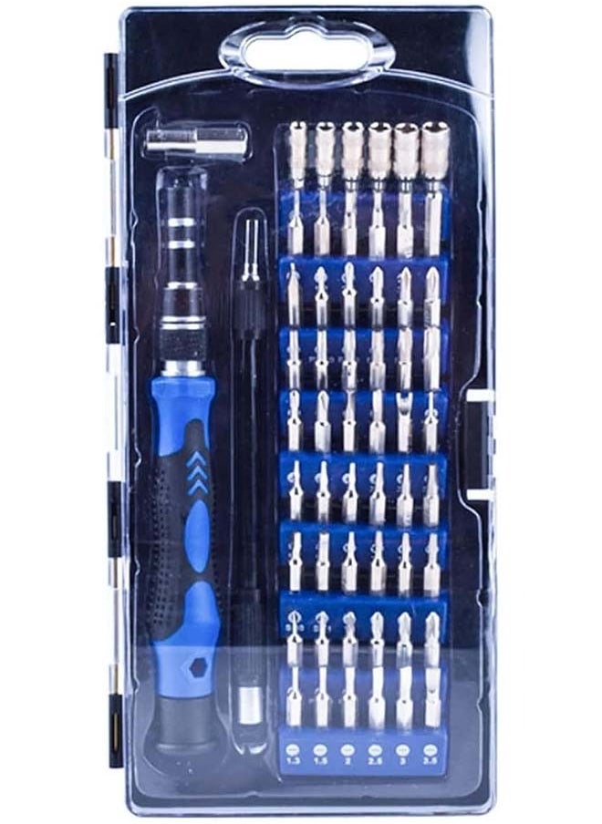 SKY-TOUCH - Precision Screwdriver Set, 58 in 1 Magnetic Driver Repair Tool Kits for Phone, PC, Eyeglasses, Watch, Smartphones and Other Electronic Equipment Blue - Image 1