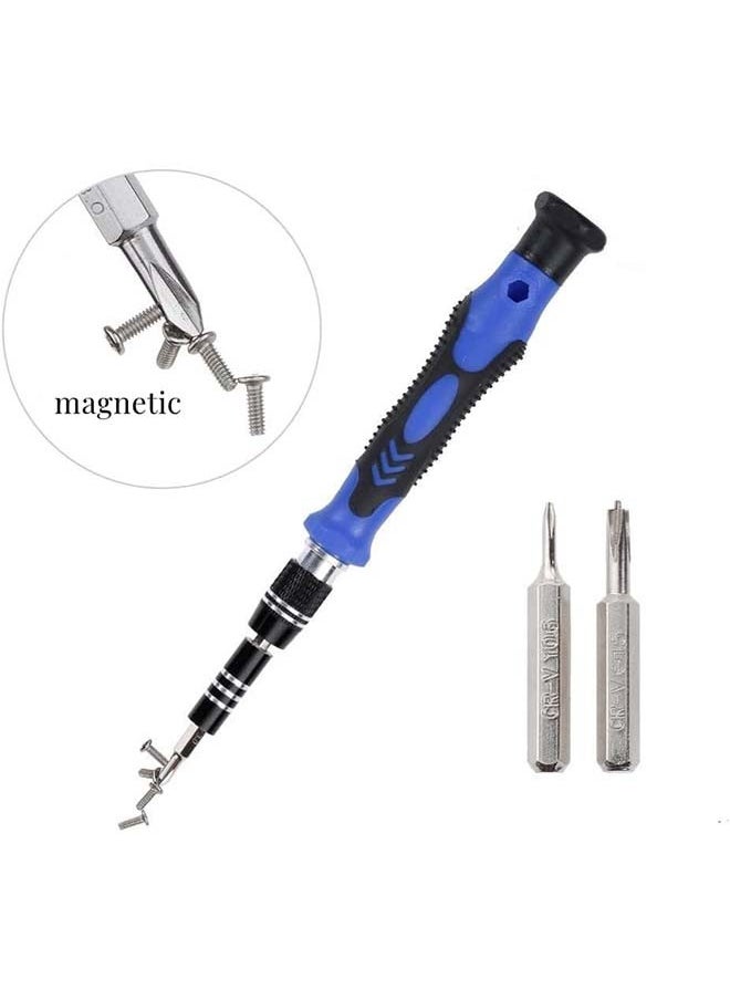 SKY-TOUCH - Precision Screwdriver Set, 58 in 1 Magnetic Driver Repair Tool Kits for Phone, PC, Eyeglasses, Watch, Smartphones and Other Electronic Equipment Blue - Image 1