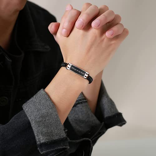 MPRAINBOW Cremation Memorial Urn Bracelet,Stainless Steel Cremation Manmade Braided Urn Bracelet Keepsake for Ashes, Free Fill Kit - Image 5
