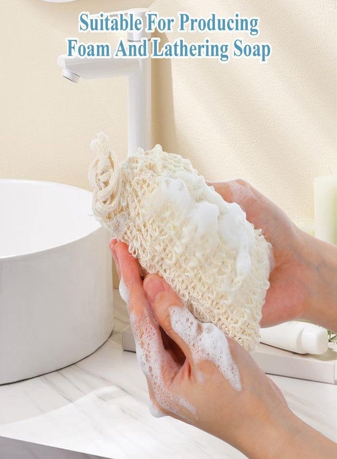 PercyEffie 50pcs Soap Saver Bag mesh soaps bags with Drawstring Exfoliating Pouch Sisal soaps bag loofah pouch soap savers for bar Foaming and Drying Exfoliating Net for Bath and Shower - Image 4