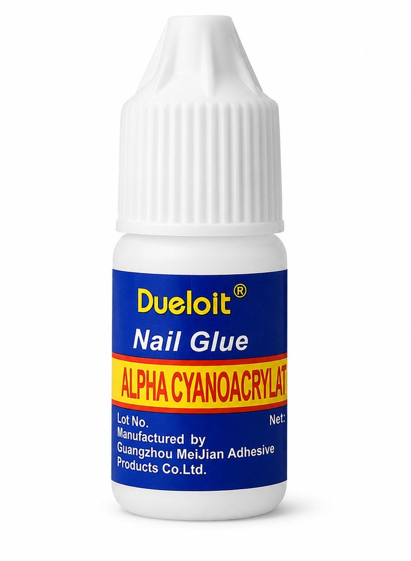Dueloit 3g False Nails Glue For Acrylic Nail Tip Professional False Nail Glue Extension Tips For Broken Adhesive Super For Press On Adhesive, Nail Strengthening Diy Nail Art Home Salon Use. - Image 1