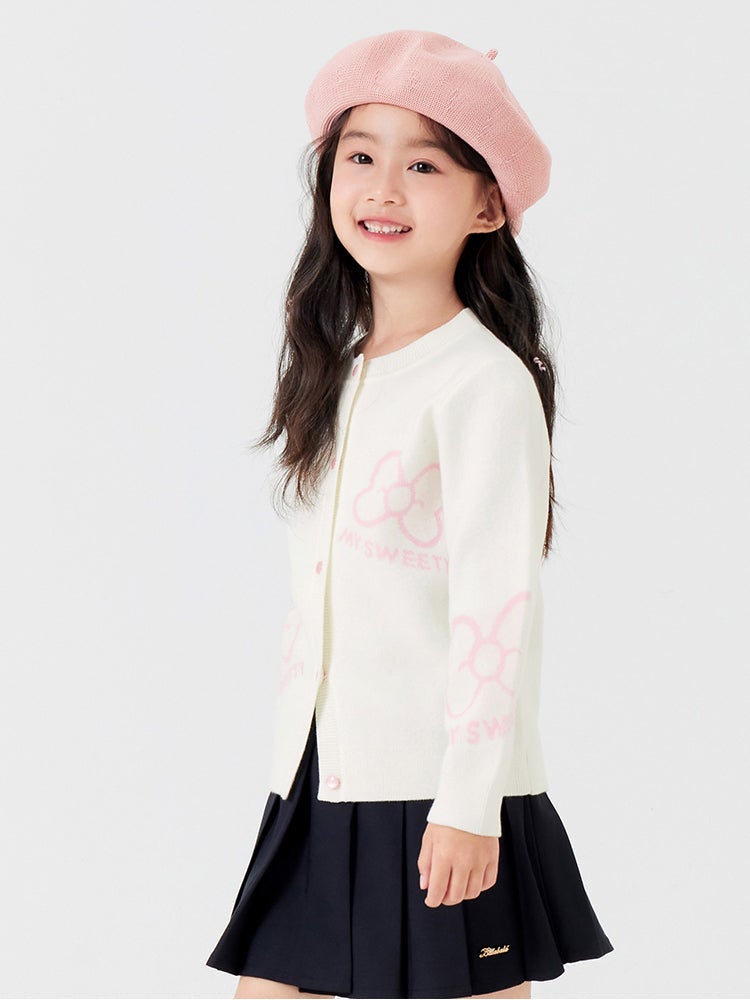 بالابالا كارديغان صوف بطبعات للبنات - Image 2