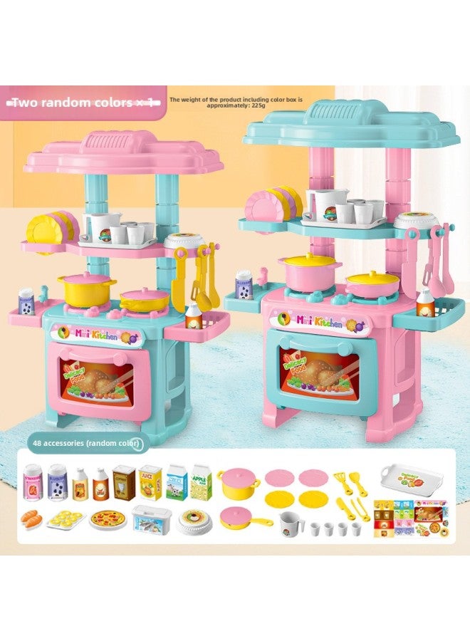 Children's Play House Kitchen Toy Set Artificial Cooking Cooking Girl Baby Tableware Table Family Birthday Gift