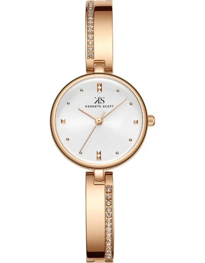 KENNETH SCOTT Women's Analog Display Watch With Rose Gold Alloy Strap - K23506-RBKW