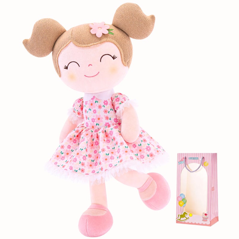 Gloveleya Baby Girl Gift First Baby Doll Plush Doll Print Sunflowers - Image 2