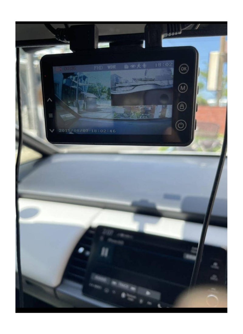 Generic - Vehicle Blackbox DVR Black Full HD 1080 2.4 inches Display Screen Dash Cam - Image 1