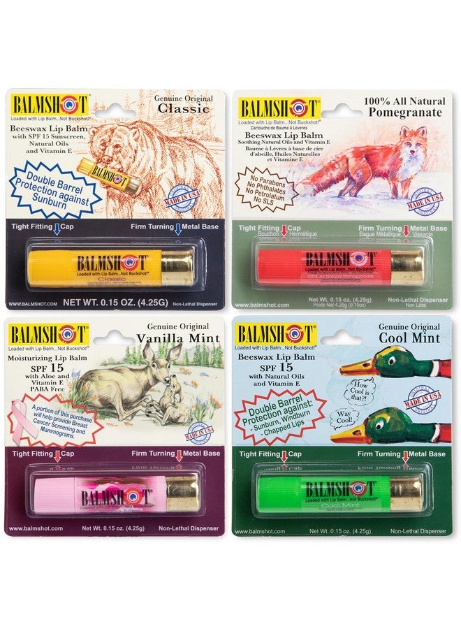 BALMSHOT Lip Balm 4 Pack - Image 1