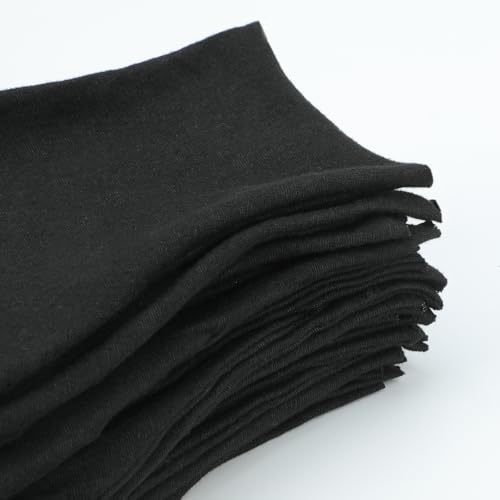 Senkary 10 Pairs Black Cotton Gloves for Men Women, Cloth Work Gloves Liners for Art Handling, Photography, Photo, Coin Jewelry Inspection, Archival, Dry Hands Sleeping, Eczema - Image 2
