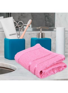 Kuber Industries Face Towel | Cotton Towels For Facewash | Towels For Daily Use | Workout Hand Towel | Lining Design | 14X21 Inch | Pack Of 5 | Multi  - Image 2