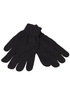 Black complete Finger Wool Knit Wrist Glove Winter Warm Workout for Women and Men