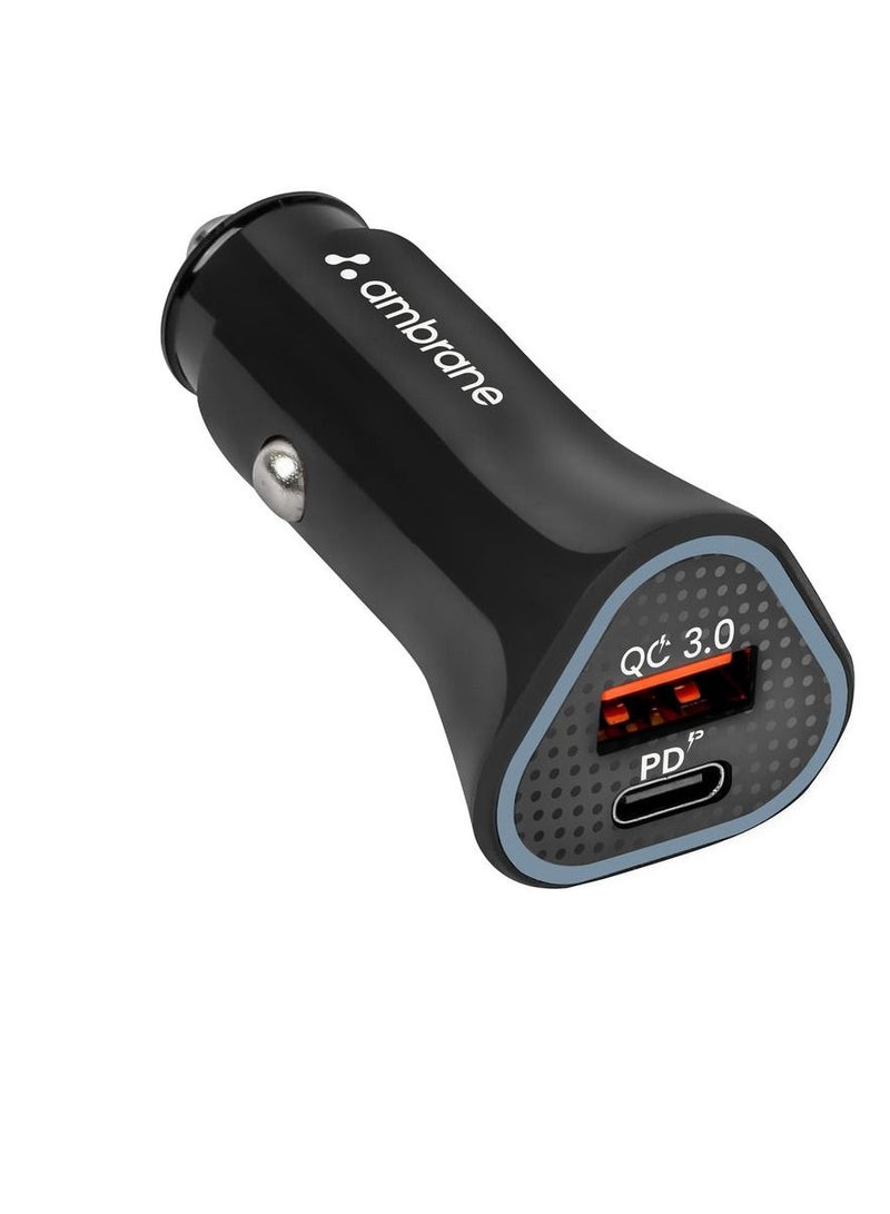 AMBRANE IMPULZ C11 W CAR CHARGER 38W DUAL PORT QC - Image 1