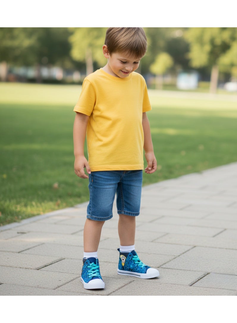 ديسبيكيبل مي مينيونز أحذية رياضية قماشية عالية الرقبة للأولاد من Minions Despicable Me من إنتاج KIDS TV - Image 4