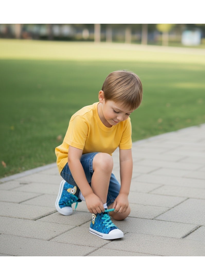 ديسبيكيبل مي مينيونز أحذية رياضية قماشية عالية الرقبة للأولاد من Minions Despicable Me من إنتاج KIDS TV - Image 3