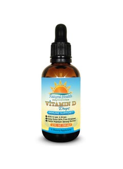 Natural Health Goodies Vitamin D Drops for Baby, Kids and Adults - Pure Liquid D3 - Easy Dose Dropper - 2 Ounce Supply from Natural Health Goodies  - Image 1