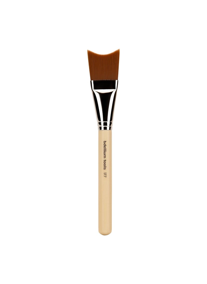 Bdellium Tools Bdellium Tools Professional Makeup Brush - Special FX Series 177 Inverted Streak - With Soft Synthetic Fibers, For Natural Curvatures of the Body (Bamboo, 1pc) 