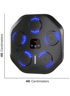 Sky Land Music Boxing Machine – Wall Mounted Punching Trainer with Bluetooth, LED Lighting, 9 Speed Levels, Rechargeable Battery, Ideal for Home Fitness & Reflex Training  - Image 2