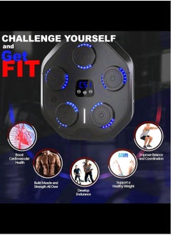 Sky Land Music Boxing Machine – Wall Mounted Punching Trainer with Bluetooth, LED Lighting, 9 Speed Levels, Rechargeable Battery, Ideal for Home Fitness & Reflex Training  - Image 4