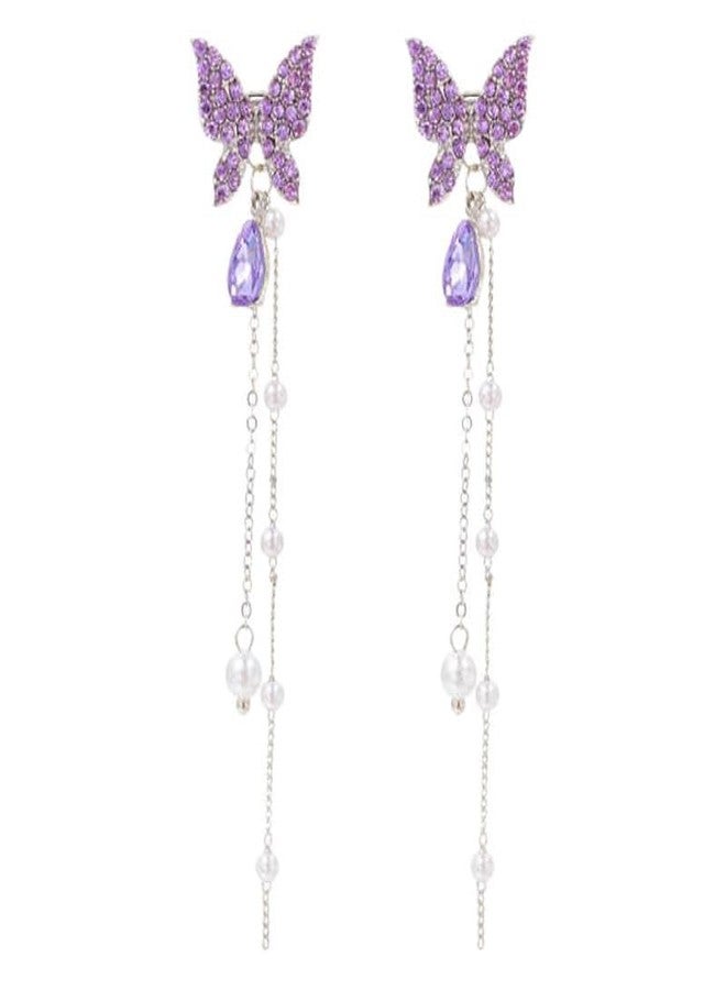 MEENAZ Earrings For Women & Girls Stylish | Western Korean Earrings Bali | Butterfly| Stud Earrings Set for Women Moti Accessories Aesthetic | Fashion American Diamond AD CZ Gold Stud earinging 101 - Image 1