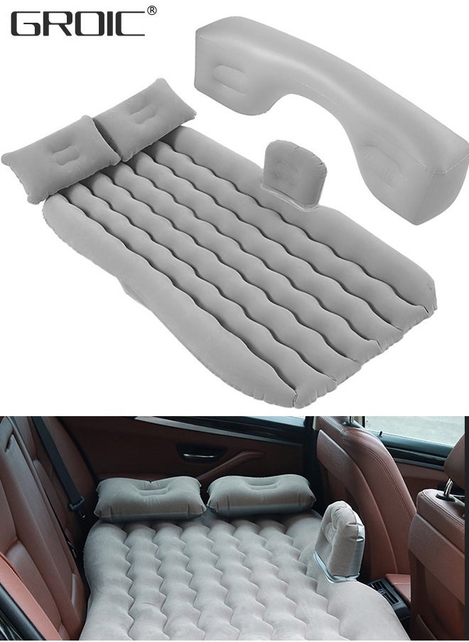 GROIC - Inflatable Car Mattress,Car Air Mattress Back Seat Inflatable Car Bed Camping Mattress with Pillows Air-Pump for Car, SUV, Truck Travel, Hiking - Image 1