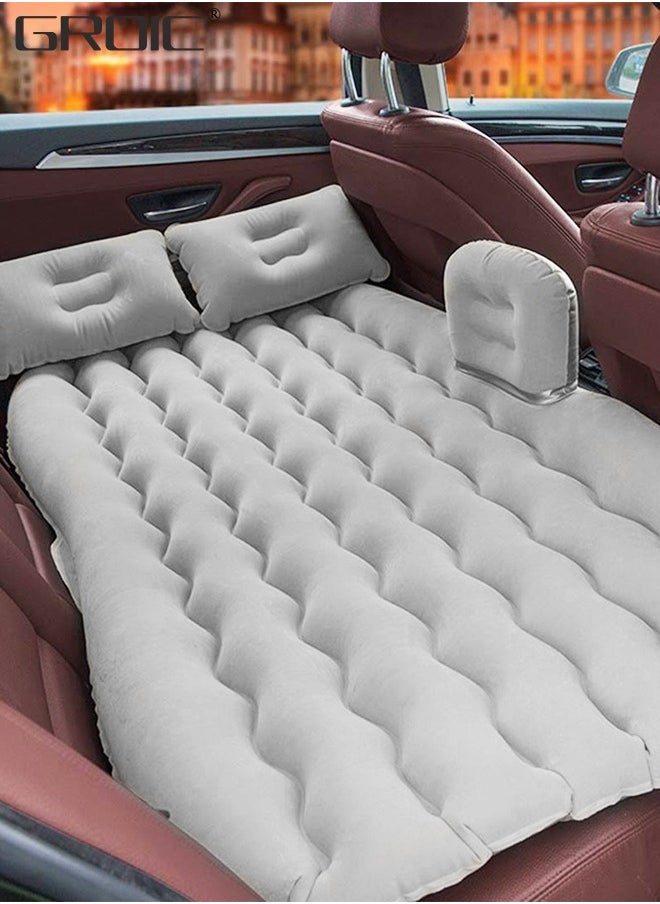GROIC - Inflatable Car Mattress,Car Air Mattress Back Seat Inflatable Car Bed Camping Mattress with Pillows Air-Pump for Car, SUV, Truck Travel, Hiking - Image 1