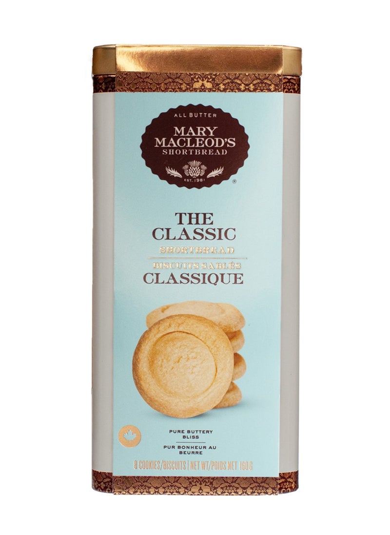 Mary Macleod's Shortbread Canister Tin of All-Butter Classic Shortbread Cookies, 160g  - Image 1