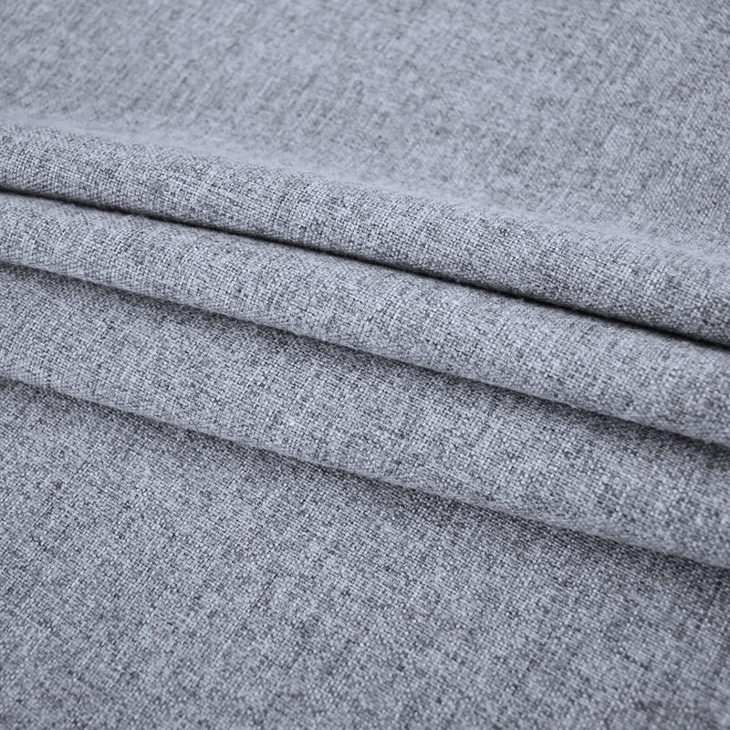 UPOPO Kitchen Curtains 80 inches Long Linen Textured Privacy Semi Sheer Charcoal Grey Living Room Divider Bedroom Drapes Sliding Glass Door Window Curtains Basement Patio Curtain Panels Grommet Top 2 Pieces - Image 4