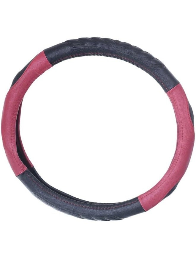 غطاء طارة دركسيون من الجلد والمطاط - بينك - ثلاثي الابعاد - Image 2