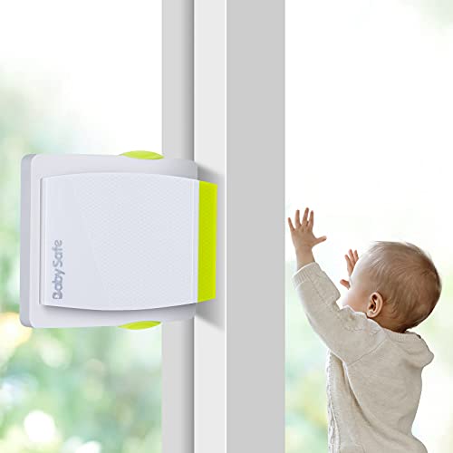 LATIBELL Sliding Glass Door Window Locks - 4 Pack Child Baby Proof Security Locks for Kids Safety Slide Closet Patio Doors, No Screws or Drills Needed - Image 1