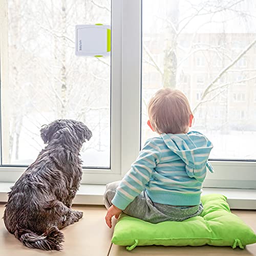 LATIBELL Sliding Glass Door Window Locks - 4 Pack Child Baby Proof Security Locks for Kids Safety Slide Closet Patio Doors, No Screws or Drills Needed - Image 2