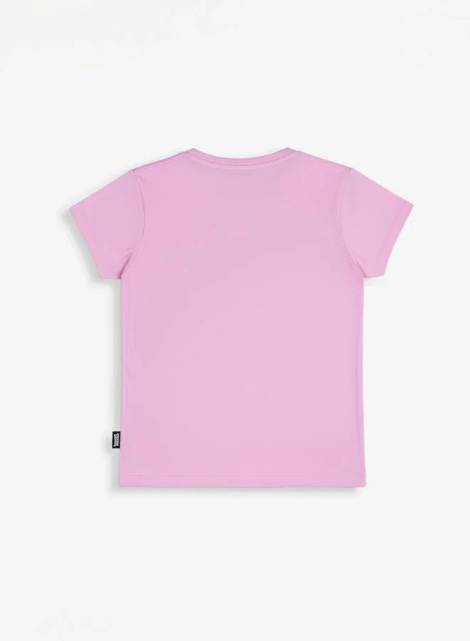 Looney Tunes Graphic Print Round Neck Fashion T-shirt