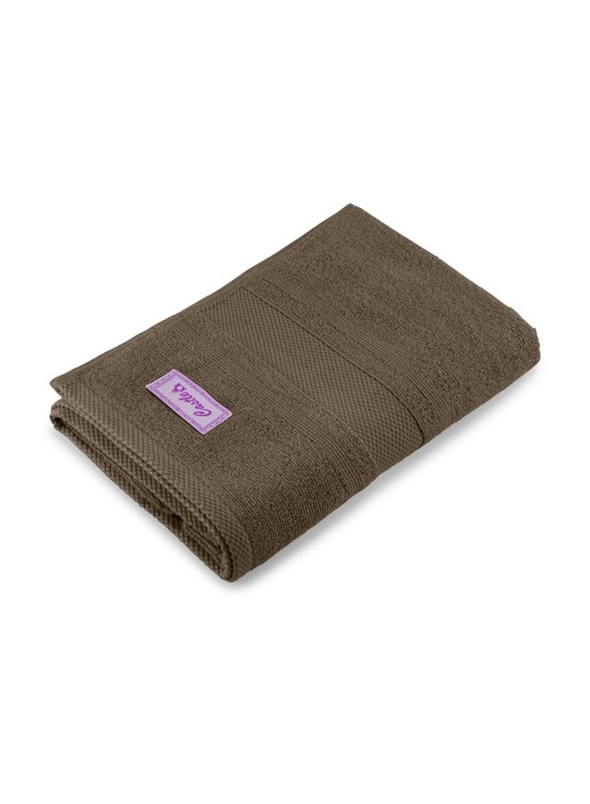 BYFT Home Castle (Beige) Premium Cotton Bath Towel (70 X 140 Cm-Set Of 1) Highly Absorbent, High Quality Bath Linen With Diamond Dobby 550 Gsm - Image 3