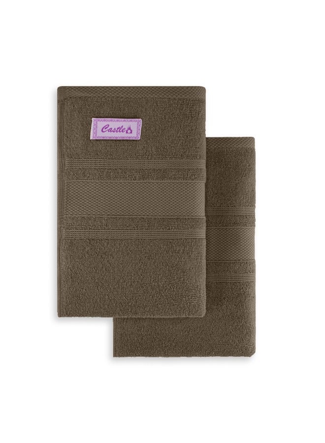 BYFT Home Castle (Beige) Premium Cotton Bath Towel (70 X 140 Cm-Set Of 1) Highly Absorbent, High Quality Bath Linen With Diamond Dobby 550 Gsm - Image 5