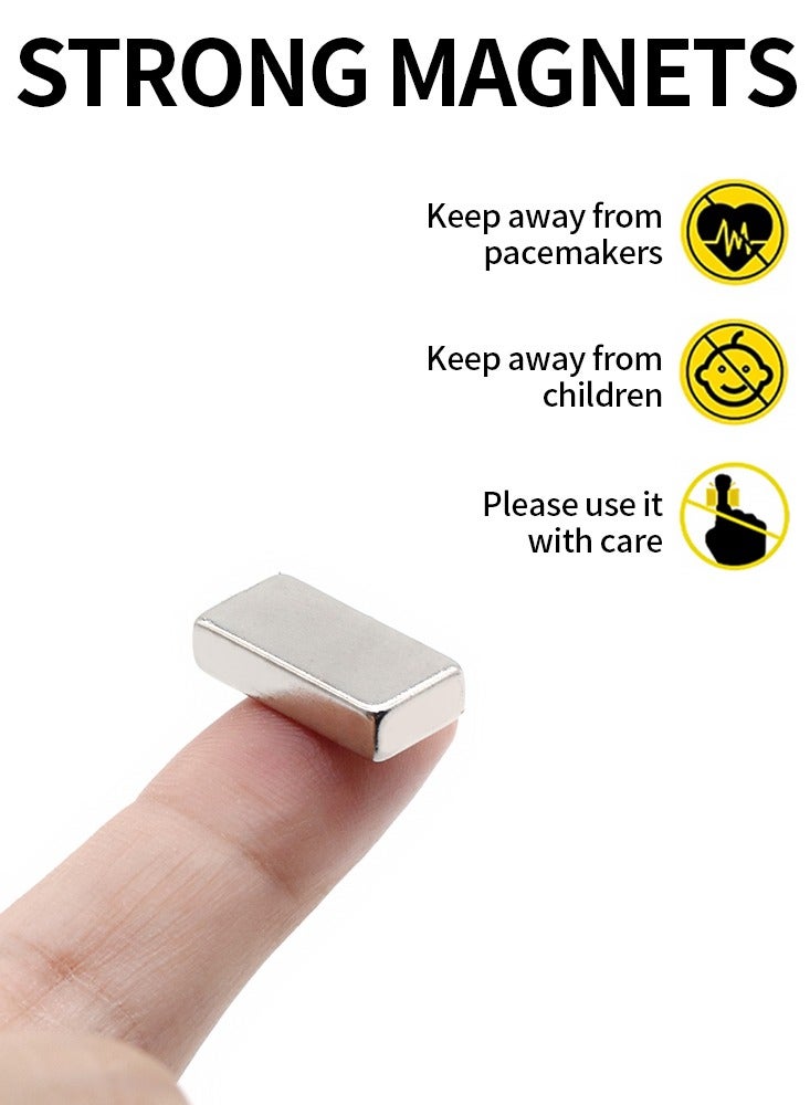 10Pcs Block Magnet 0.79x0.39x0.2inch N35 NdFeB Super Powerful Neodymium Magnets Strong Permanent Magnetic imanes 20mm x 10mm x 5mm Refrigerator Magnet  - Image 2