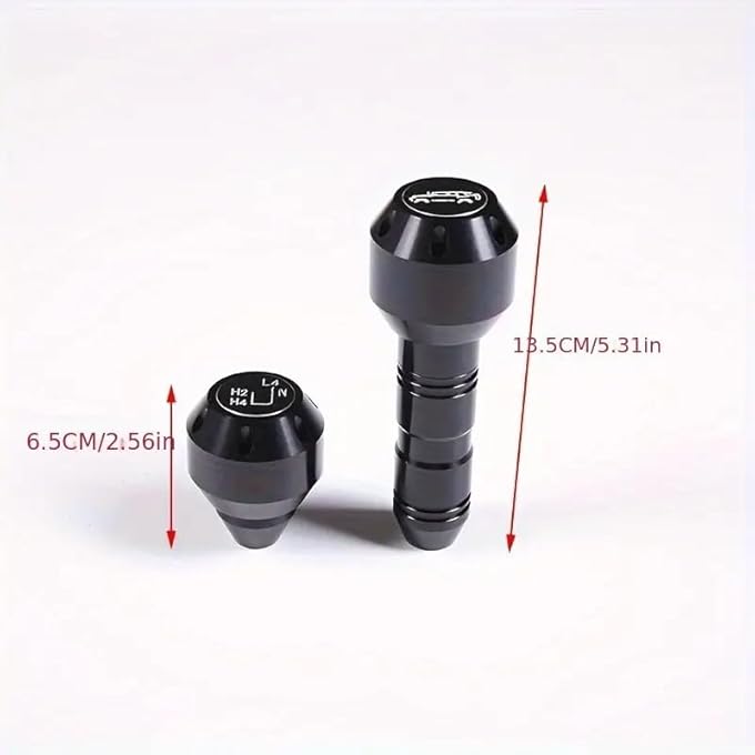 ريحني بديل مقبض ناقل الحركة من سبائك الألمنيوم لتويوتا FJ كروزر 20072021 الأسود الأنيق مع نمط تبديل منقوش - Image 2