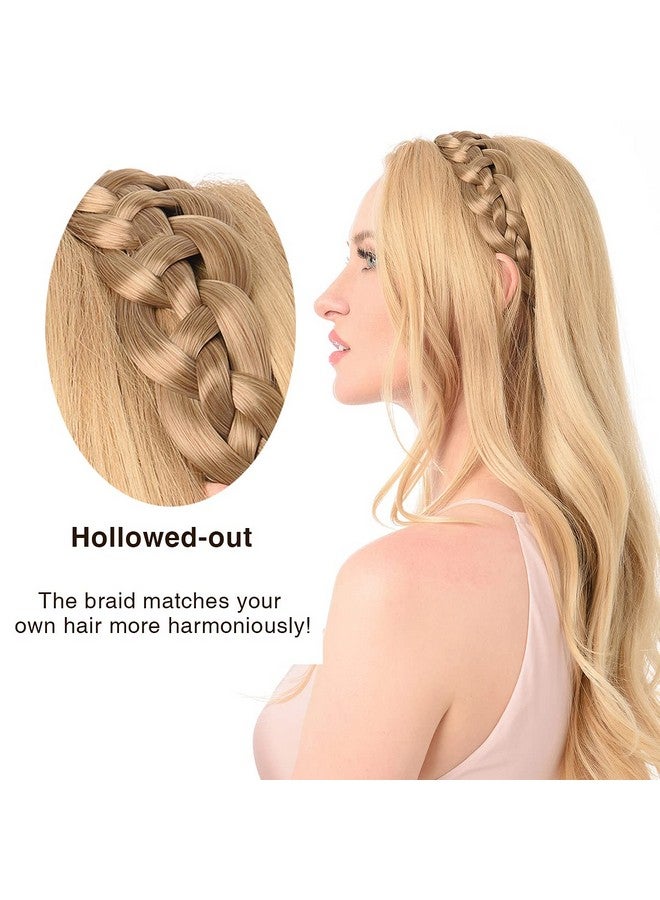 DIGUAN Hollow Out Synthetic Hair Braided Headband Hairpiece Women Girl Beauty Accessory For Women (Earthy Brown) - Image 3