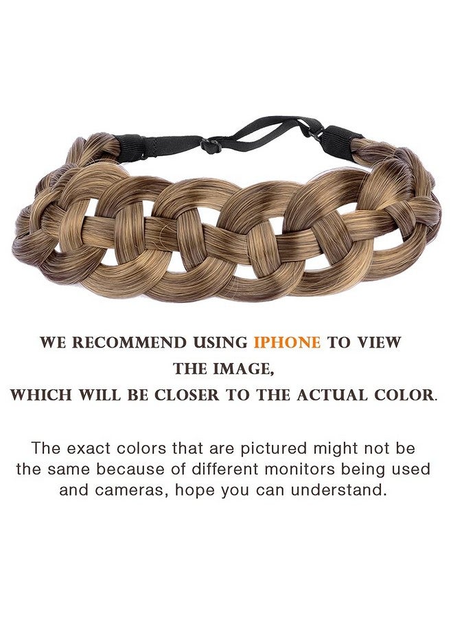 DIGUAN Hollow Out Synthetic Hair Braided Headband Hairpiece Women Girl Beauty Accessory For Women (Earthy Brown) - Image 4