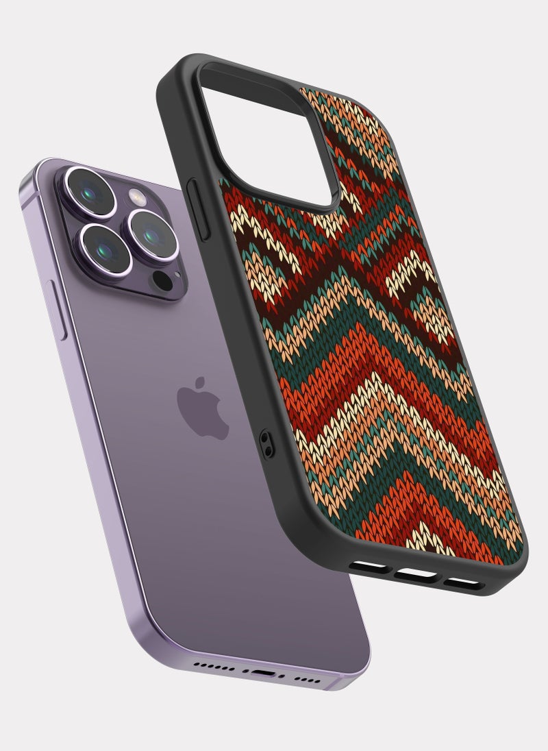 PXLAAT - iPhone 14 Pro case cover Canvas pattern - Image 1