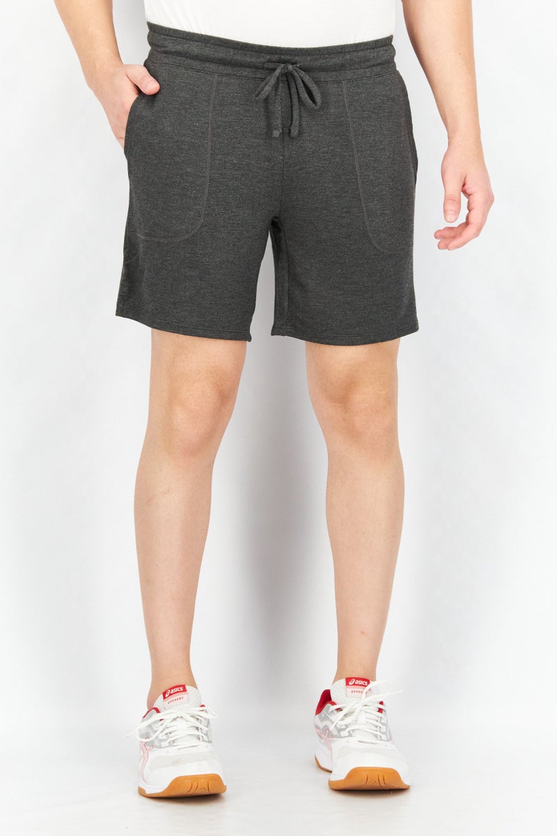 HEAD Men Sportswear Fit Drawstring Training Shorts, Charcoal Combo - Image 1