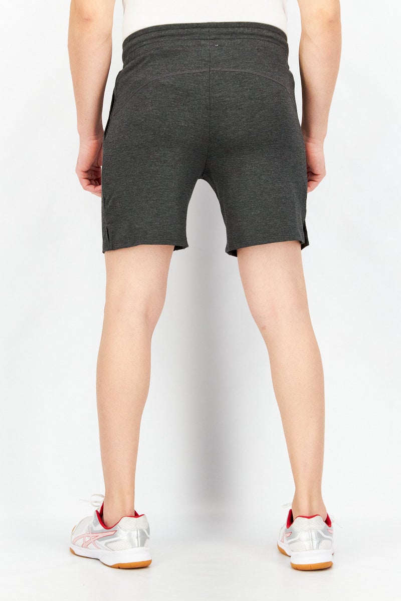 HEAD Men Sportswear Fit Drawstring Training Shorts, Charcoal Combo - Image 2