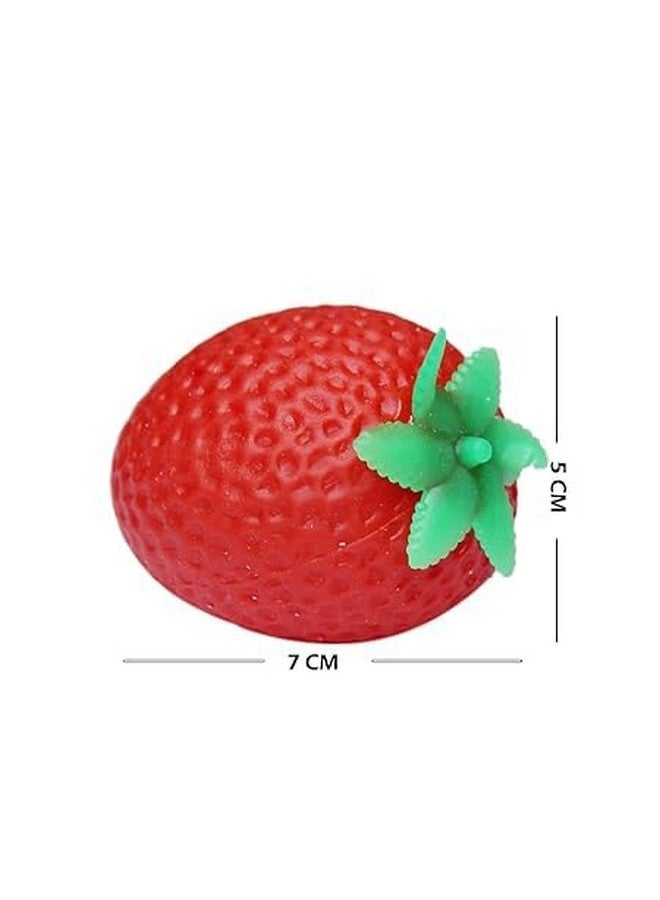 بوكسو ألعاب بوكسو الإسفنجية المضحكة للأطفال والكبار | ألعاب إسفنجية ناعمة ومرنة بأشكال كرتونية للأطفال (مجموعة من قطعتين، فراولة) - Image 2