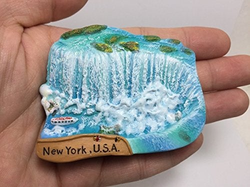 WitnyStore Tiny 2¾" Niagara Falls New York United States USA - Miniature Hand Made Resin 3D North America Landmark Tourist Attractions Decorative Refrigerator Fridge Magnets Traveler Souvenirs Gifts - Image 4