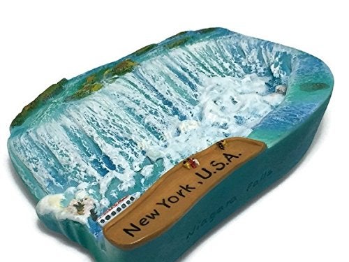 WitnyStore Tiny 2¾" Niagara Falls New York United States USA - Miniature Hand Made Resin 3D North America Landmark Tourist Attractions Decorative Refrigerator Fridge Magnets Traveler Souvenirs Gifts - Image 3