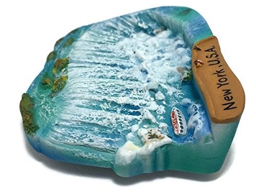 WitnyStore Tiny 2¾" Niagara Falls New York United States USA - Miniature Hand Made Resin 3D North America Landmark Tourist Attractions Decorative Refrigerator Fridge Magnets Traveler Souvenirs Gifts - Image 2
