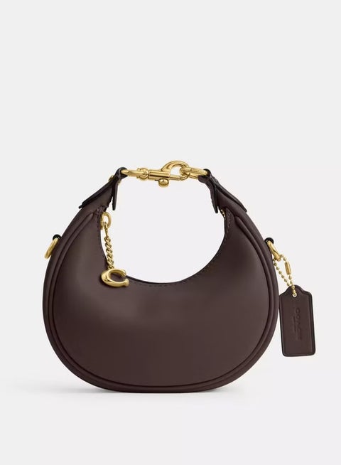 حقيبة كوتش جوني، حقيبة كروس بودي نسائية، حقيبة توت نسائية، حقيبة يد نسائية، حقيبة كتف نسائية، حقيبة سفر نسائية، حقيبة هوبو نسائية، 20 سم - بني غامق