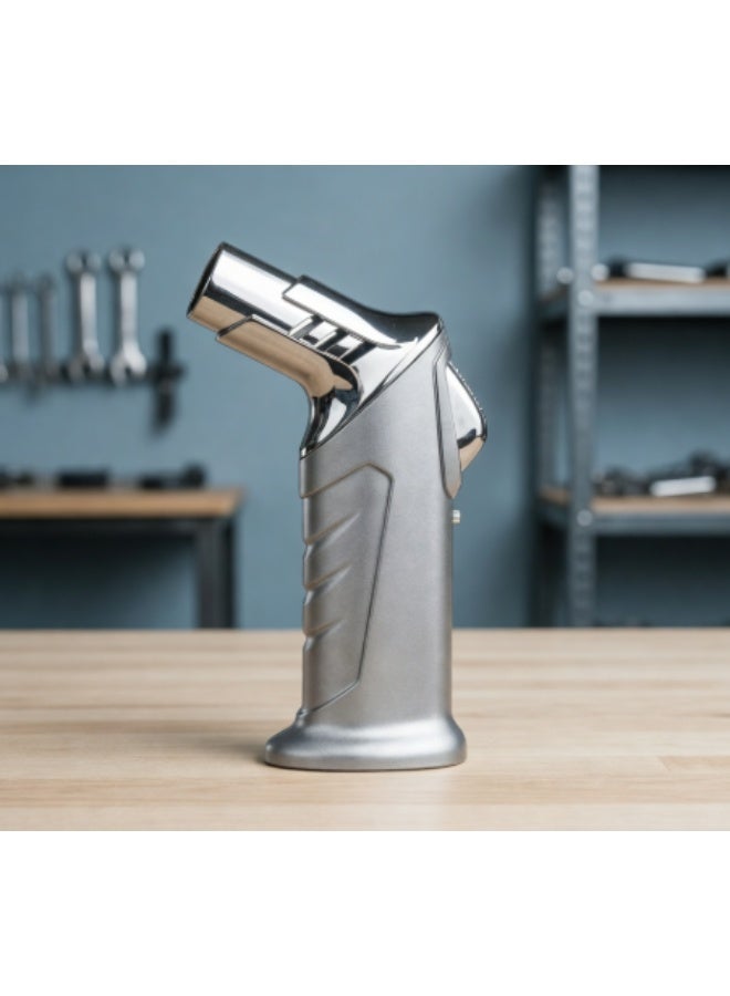 360-degree windproof torch lighter, cigar lighter, gas lighter, charcoal lighter, adjustable flame, refillable metal lighter (butane not included) - Image 4