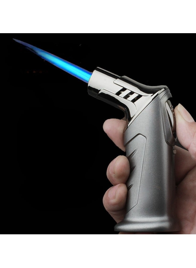 360-degree windproof torch lighter, cigar lighter, gas lighter, charcoal lighter,kitchen lighter， adjustable flame, refillable metal lighter (butane not included)，with Gift Package Box - Image 1