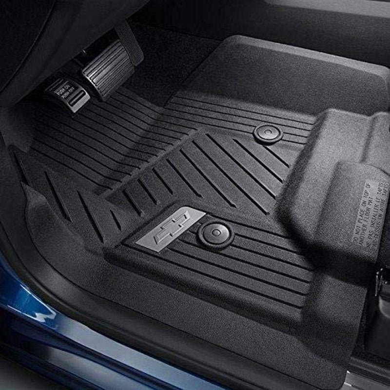 ACDelco GM Accessories 84185470 First-Row Premium All-Weather Floor Liners in Jet Black with Bowtie Logo (for Models with Center Console) - Image 5