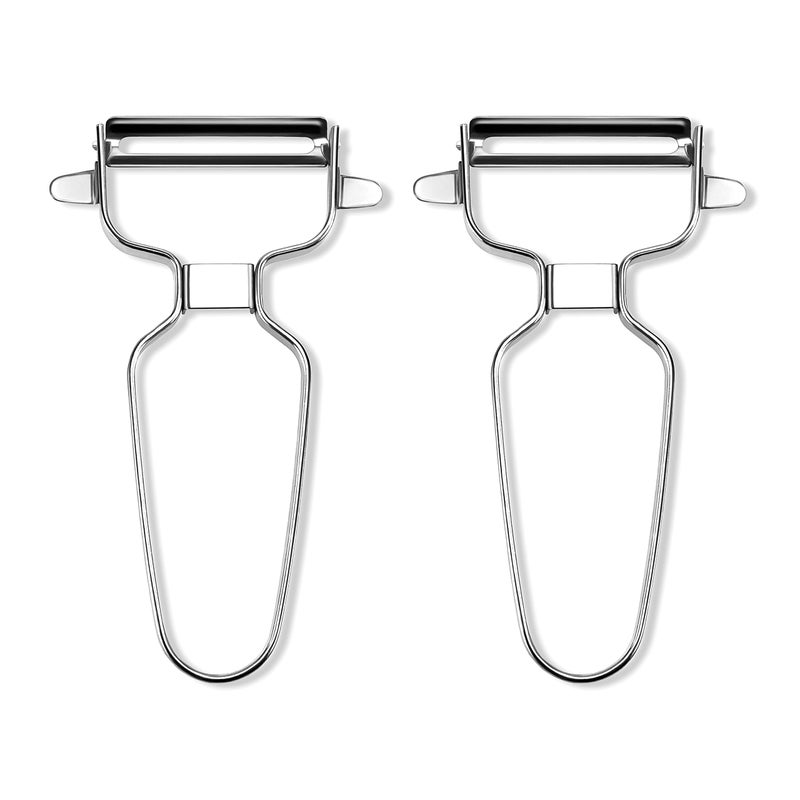 Roponan 2 Pcs Potato Peeler Stainless Steel Vegetable Peeler YShaped Swivel Speed Peeler for Kitchen