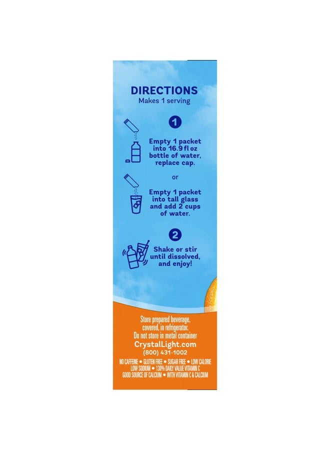 Crystal Light On The Go Sunrise Classic Orange Drink Mix, 10 ct, 2 pk - Image 5